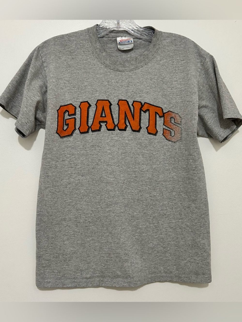 Vintage 90s/00s San Francisco Giants T Shirt Hanes Made in Mexico Grey SF MLB  S